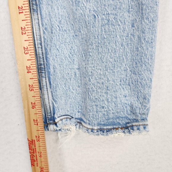 Abercrombie Fitch Jeans Womens 26 2 Short Blue 90s Baggy Curve Love Low Rise - Picture 6 of 13